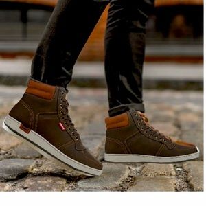 Boots ankle booties shoes sneakers timberline low heels high top brown levis
